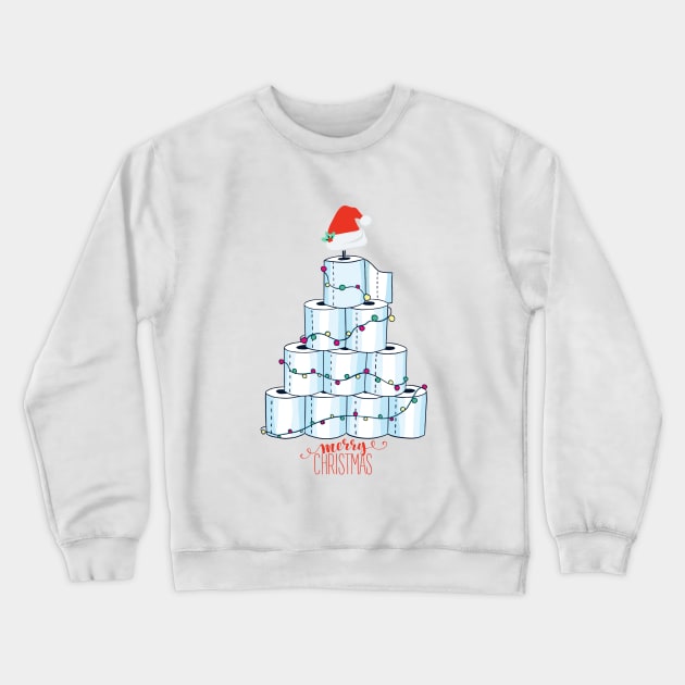 Toilet Paper Christmas Tree 2020 Crewneck Sweatshirt by NiftyGiggles